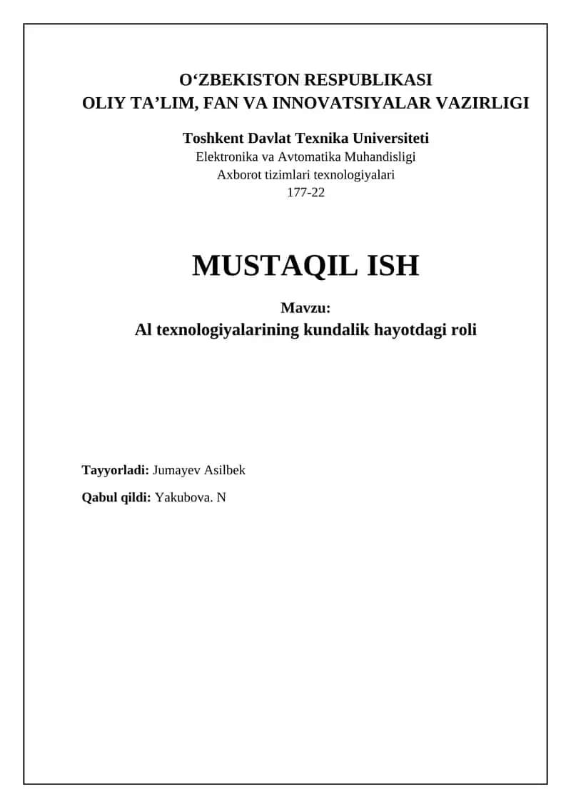 Sun'iy intellekt: Misollar va afzalliklar