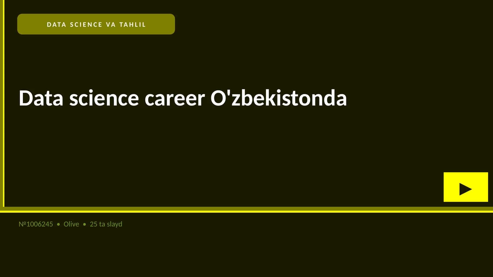 Data science career O'zbekistonda