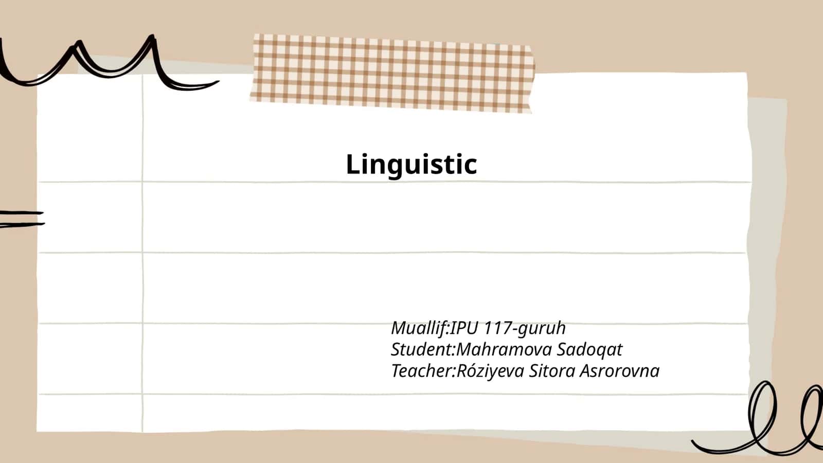 Linguistik