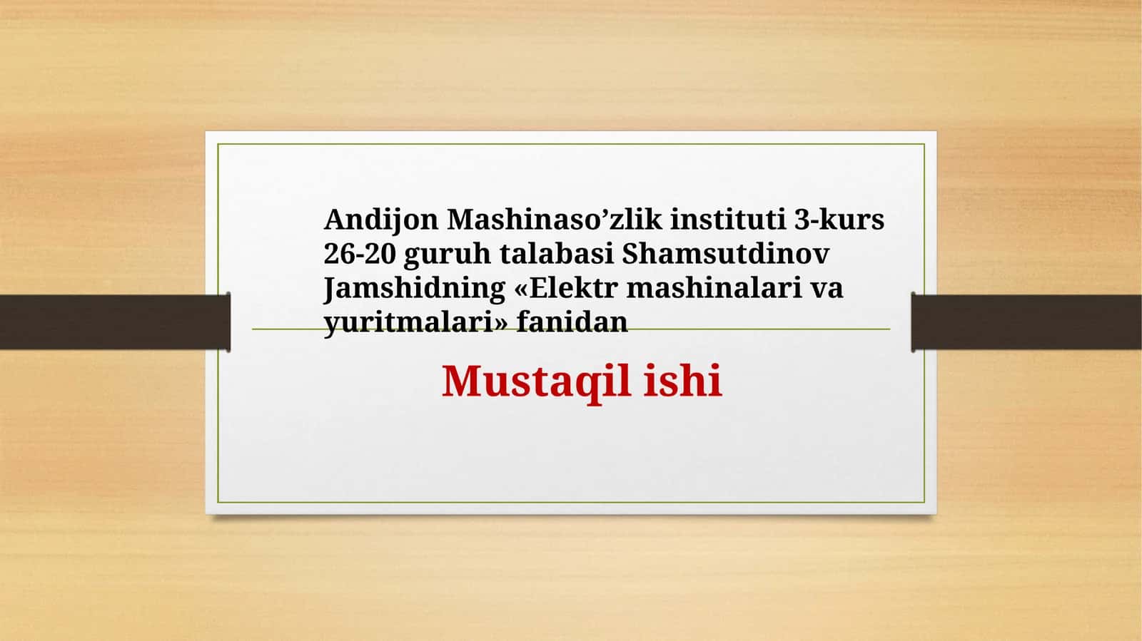 SINXRON MASHINADAGI QUVVATI ISROFLARI VA FIK.SINXRON MASHINALARNING MAXSUS TURLARI