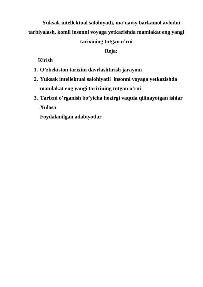 O‘zbekiston tarixi