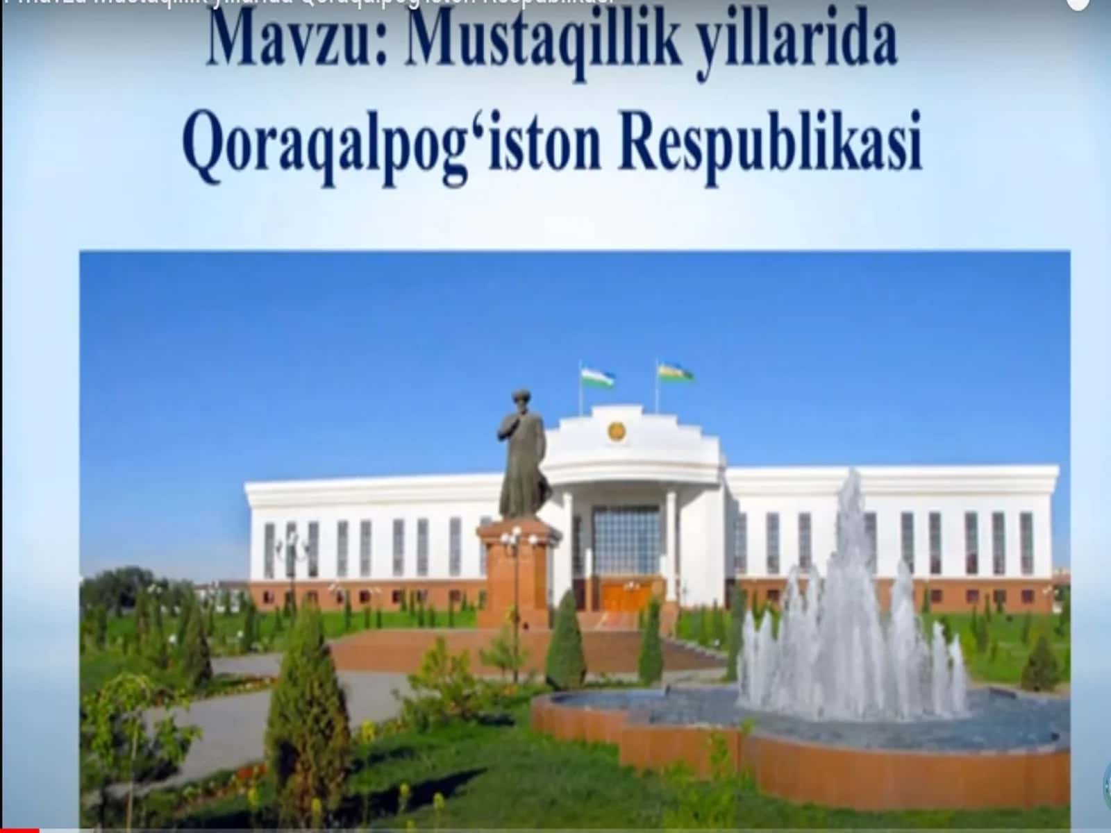 Mustaqillik yillarida Qoraqalpog'iston Respublikasi