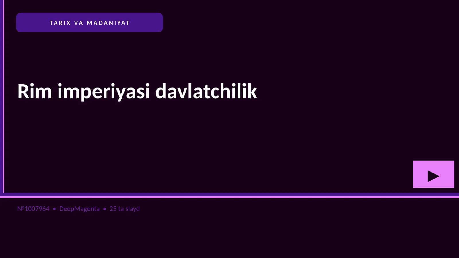 Rim imperiyasi davlatchilik