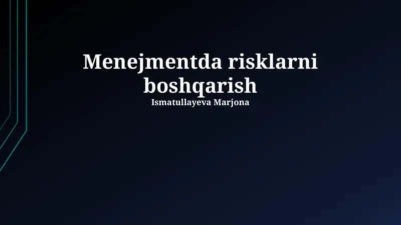 Xatarlarni kamaytirish strategiyasi