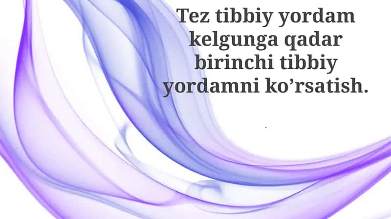 Umumiy Birinchi Yordam Amaliyotlari