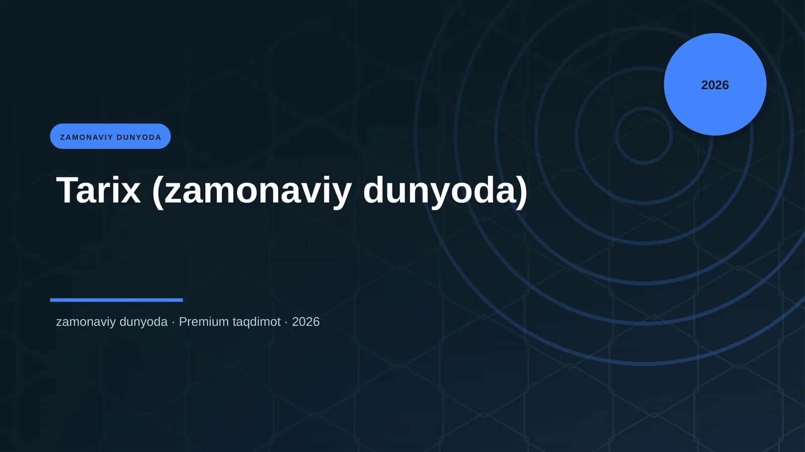 Tarix (zamonaviy dunyoda)