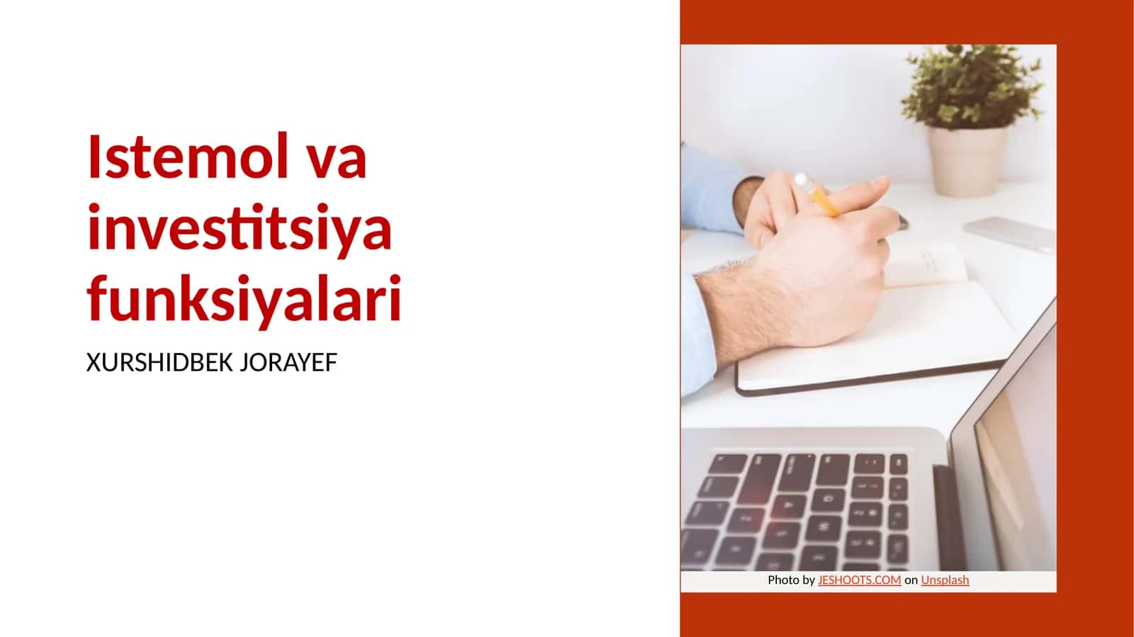 Istemol va investitsiya funksiyalari