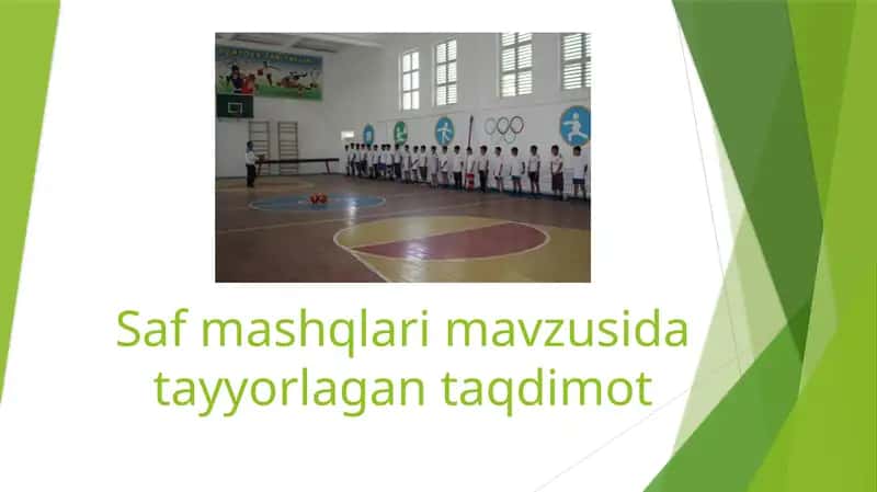 Saf mashqlari