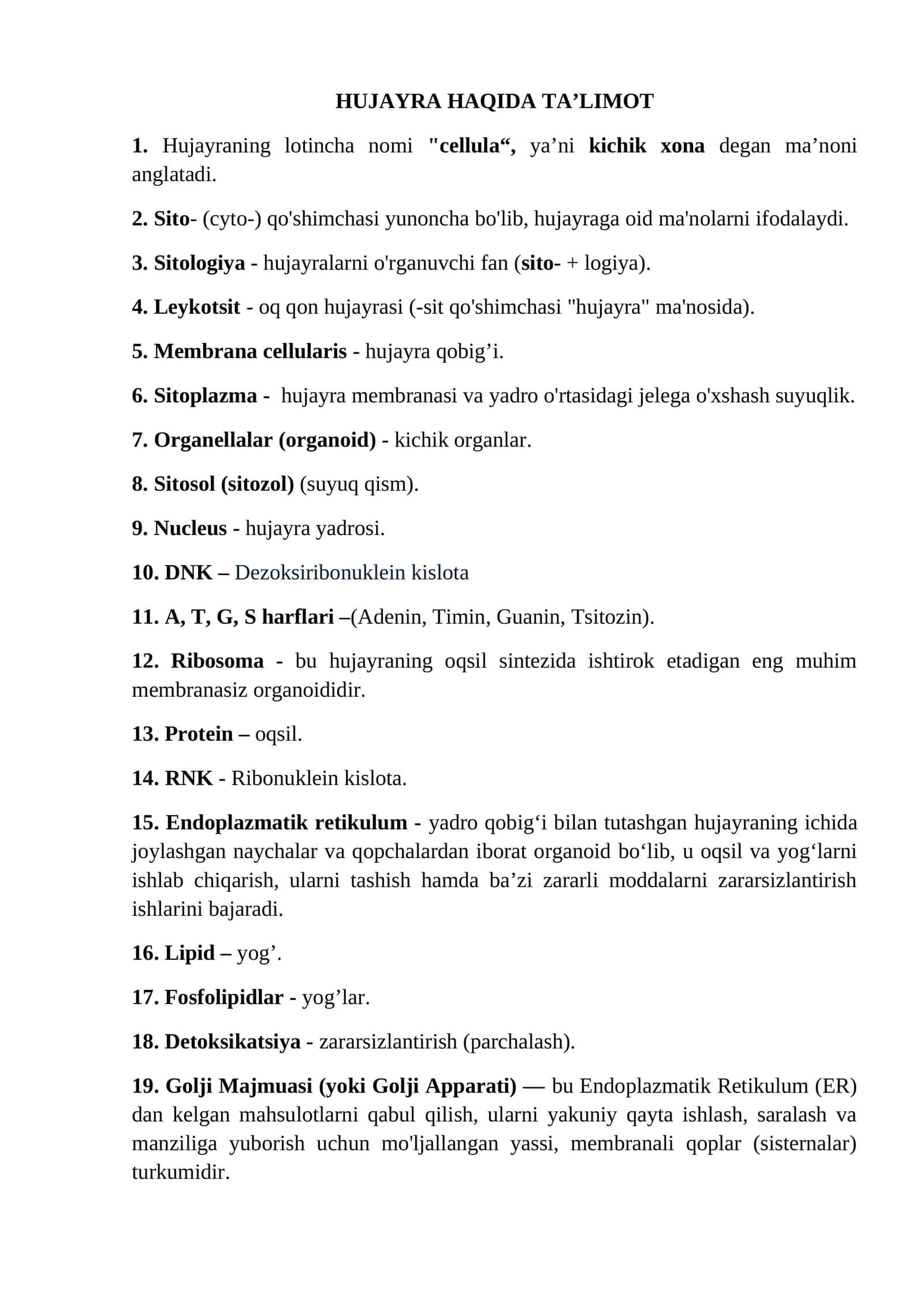 HUJAYRA HAQIDA TA’LIMOT