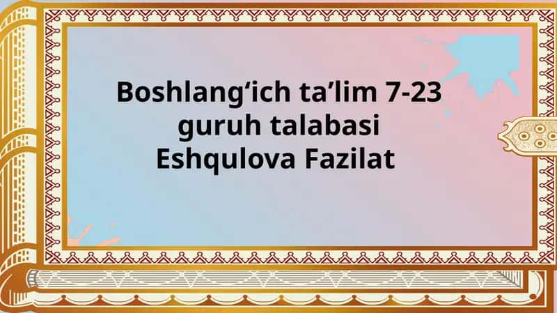 Inklyuziv taʼlimning metod va usullari
