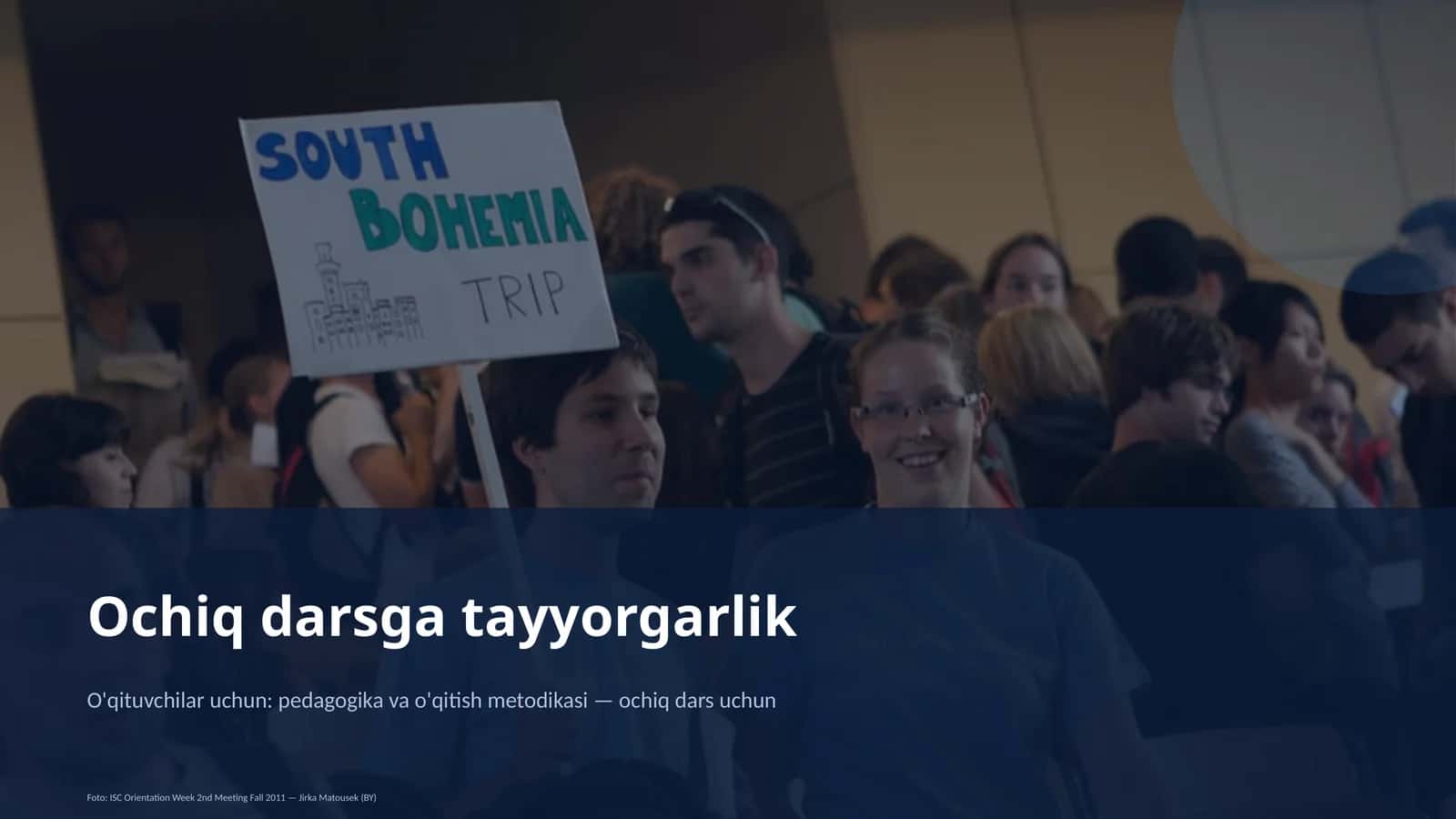 Ochiq darsga tayyorgarlik