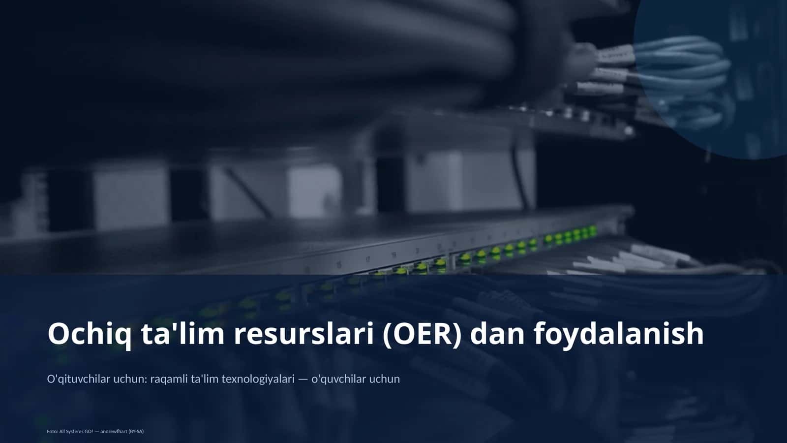 Ochiq ta'lim resurslari (OER) dan foydalanish