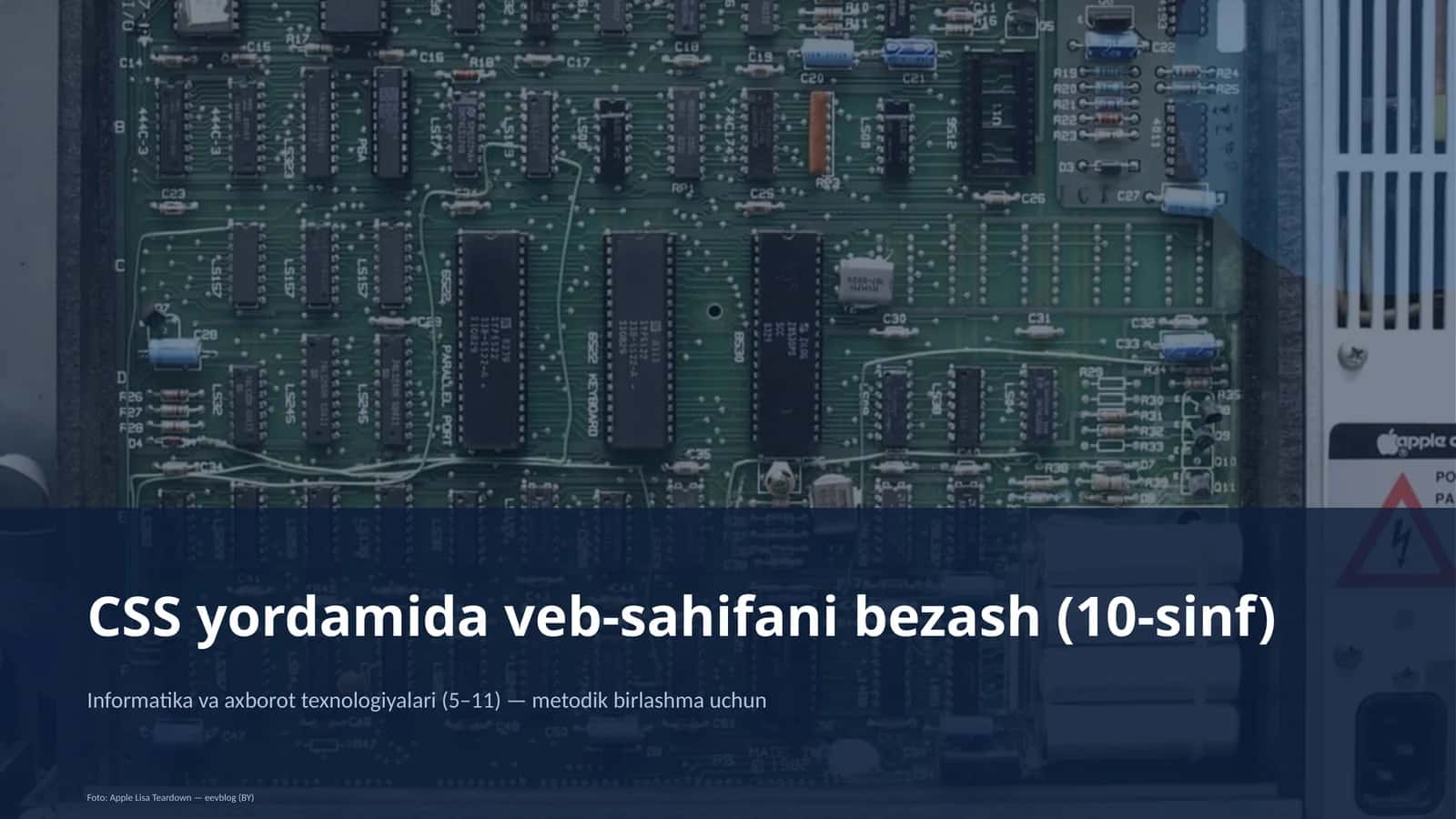 Informatika va axborot texnologiyalari (5– 11) — metodik birlashma uchun