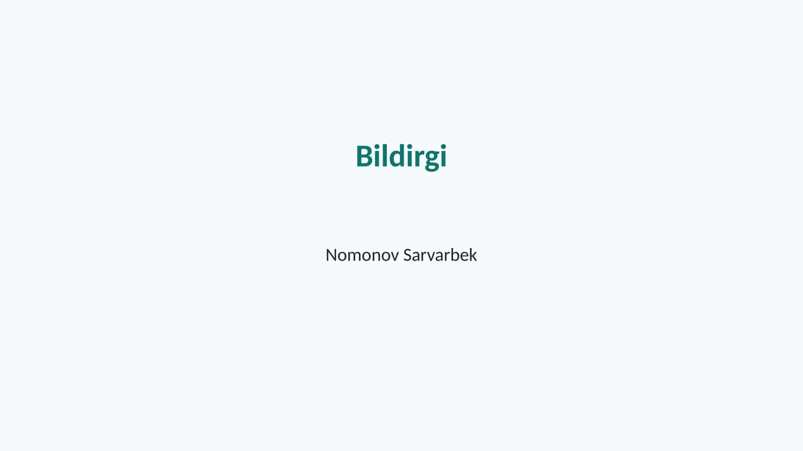 Bildirgi