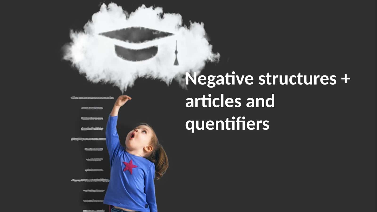 Negative structures + articles and quantifiers