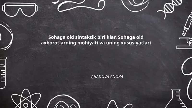 Sohaga oid sintaktik birliklar
