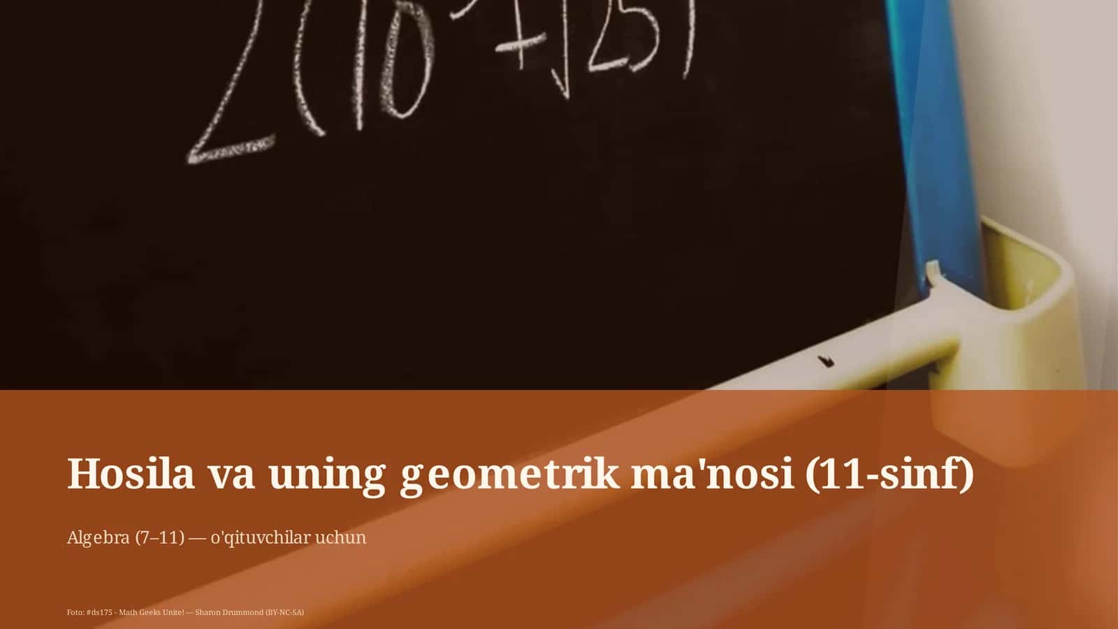 Hosila va uning geometrik ma'nosi (11-sinf)