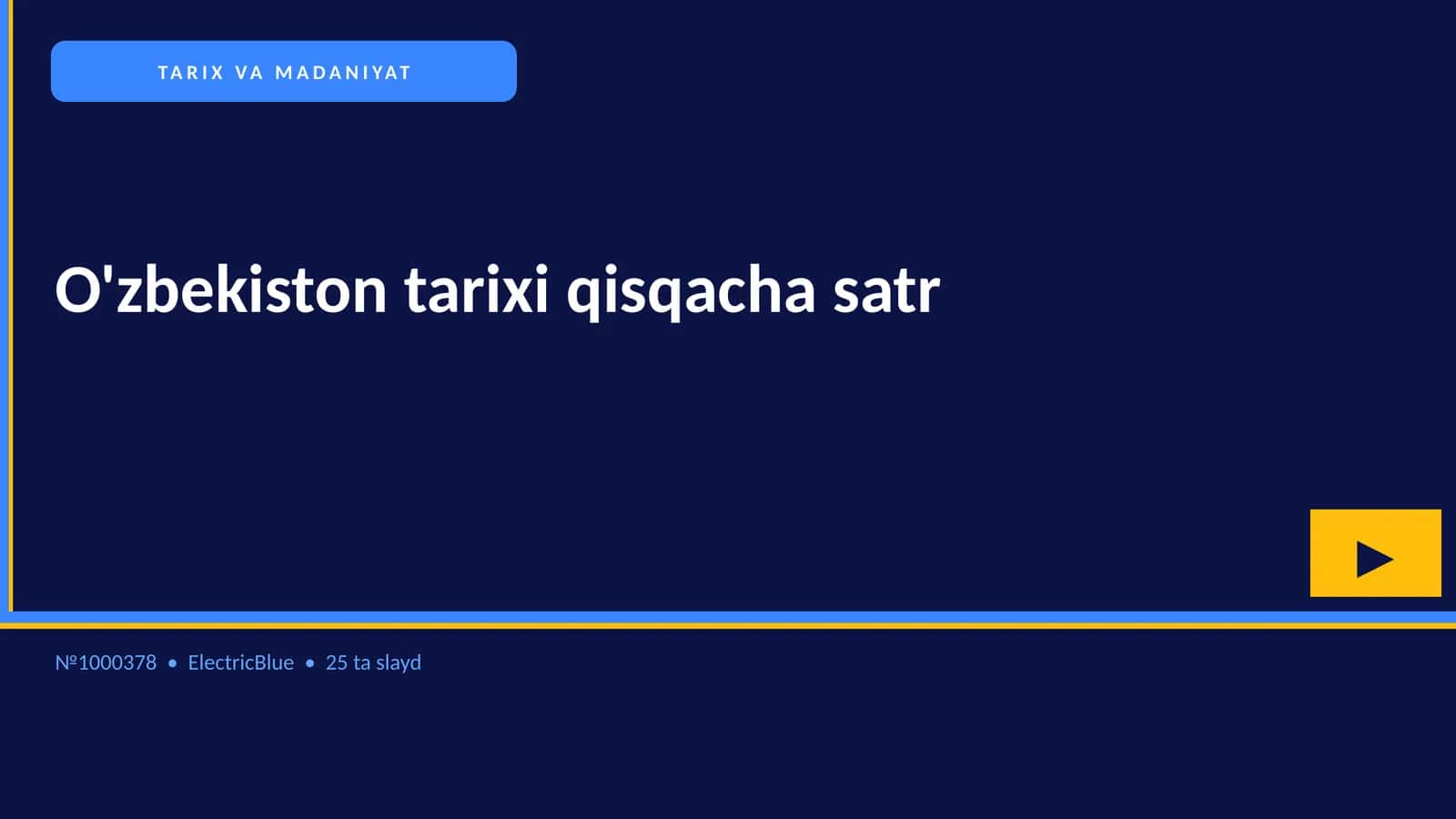 O'zbekiston tarixi qisqacha satr