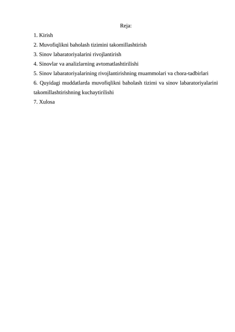 Muvofiqlikni Baholash va Sinov Labaratoriyalari