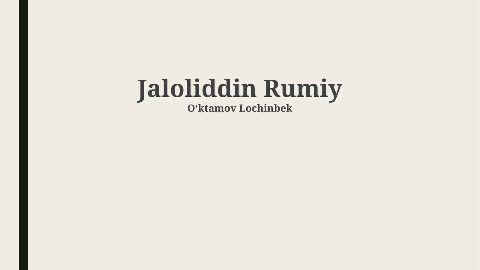 Jaloliddin Rumiy