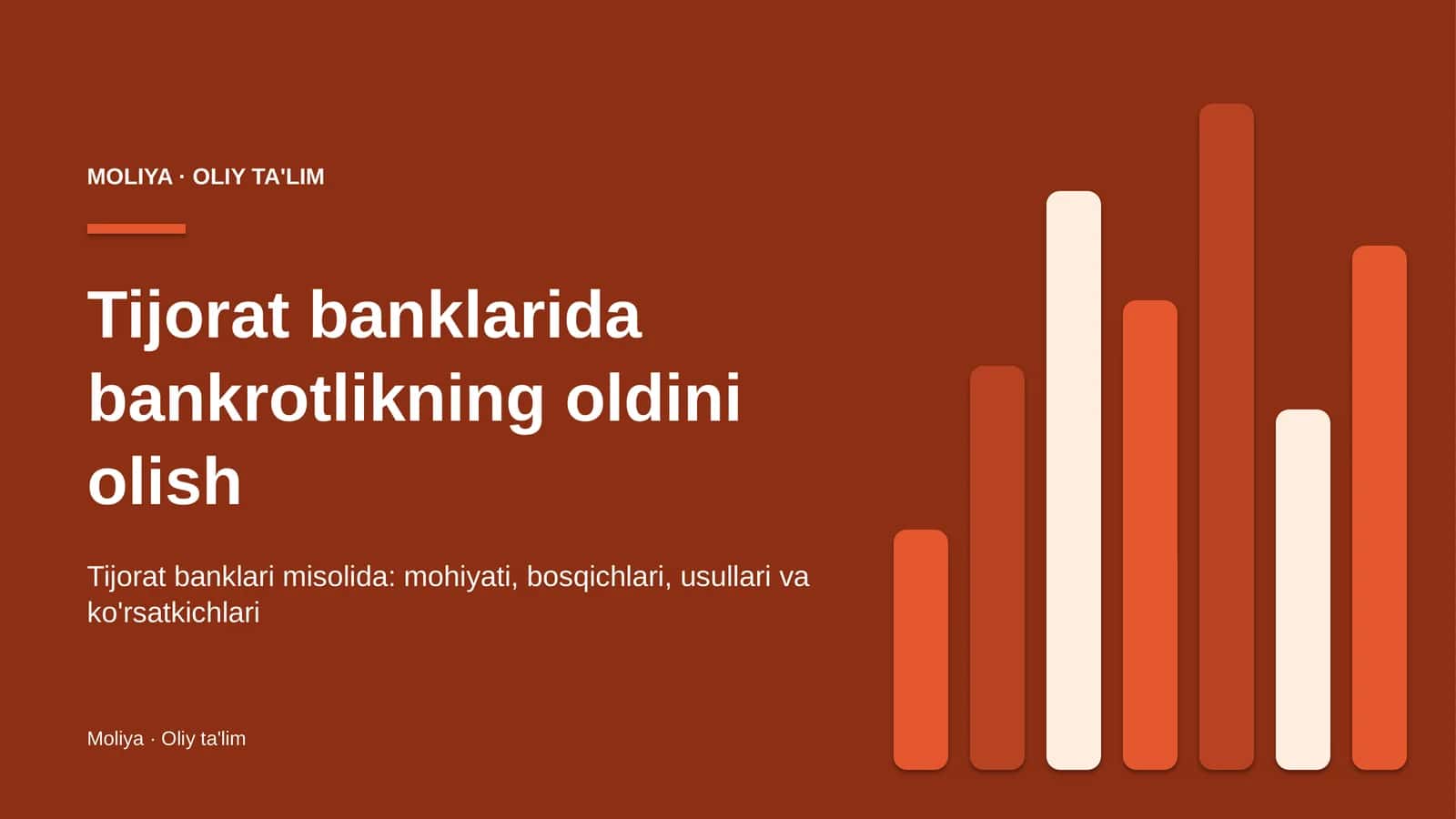 tijorat banklarida bankrotlikning oldini olish 9854