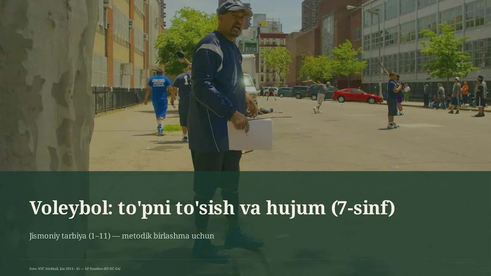 Voleybol: to'pni to'sish va hujum (7-sinf)