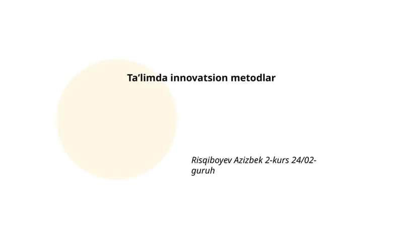 Ta'limda raqamli texnologiyalar va elektron ta'lim platformalari (LMS)