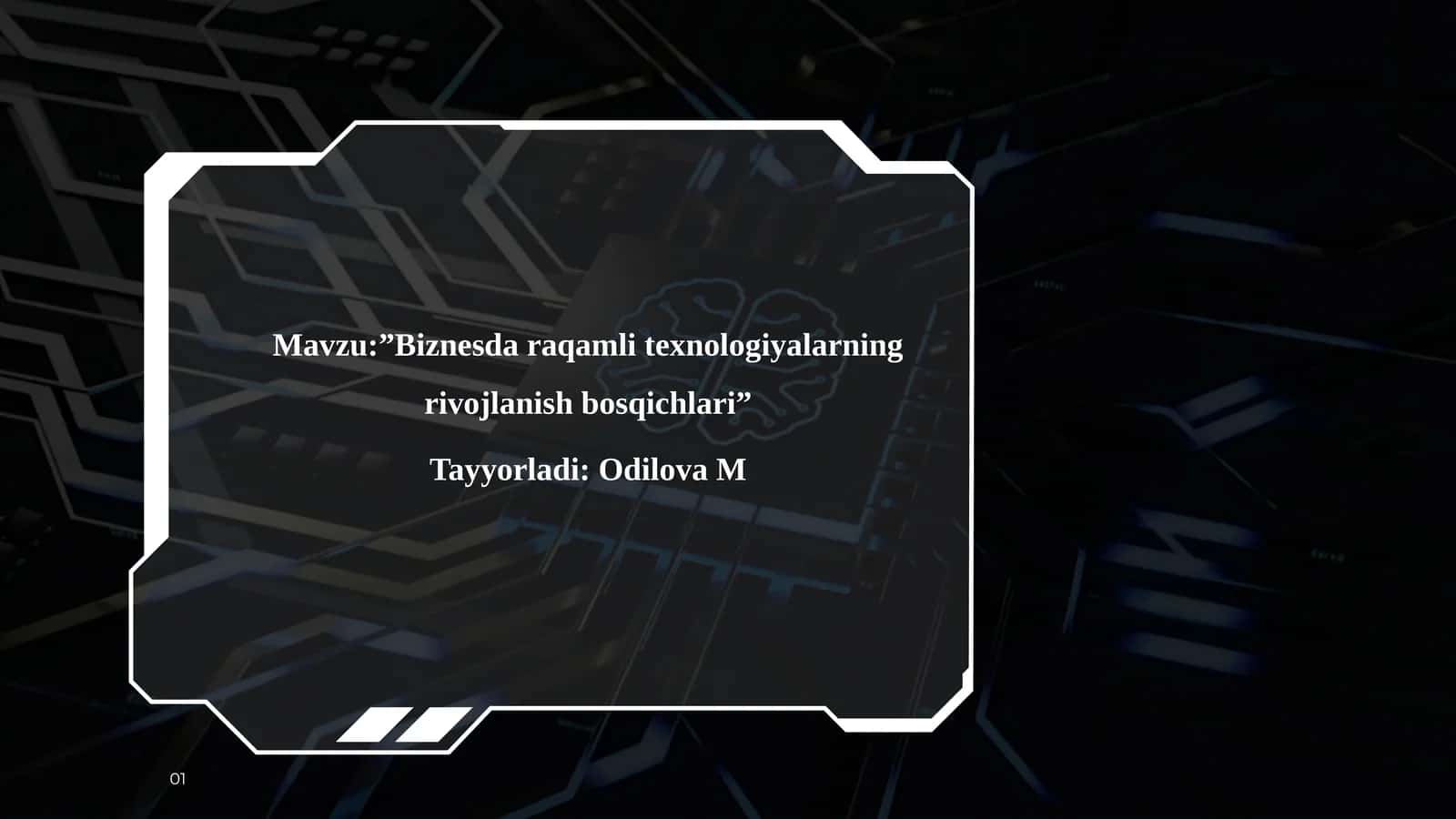 ”Biznesda raqamli texnologiyalarning rivojlanish bosqichlari”