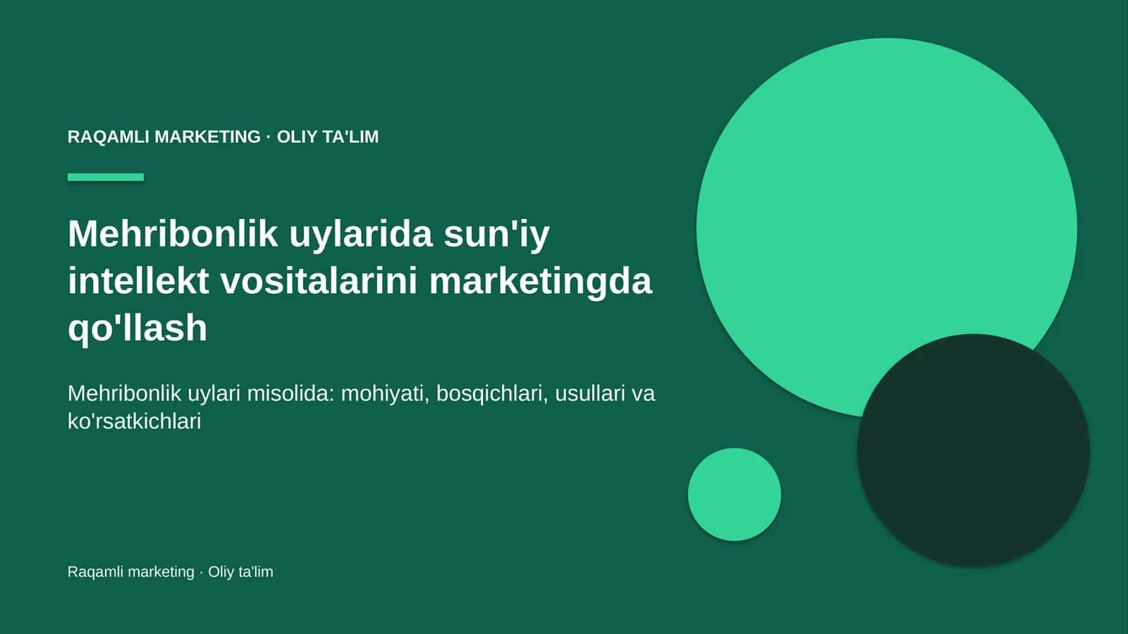 mehribonlik uylarida sun'iy intellekt vositalarini marketingda qo'llash 5709