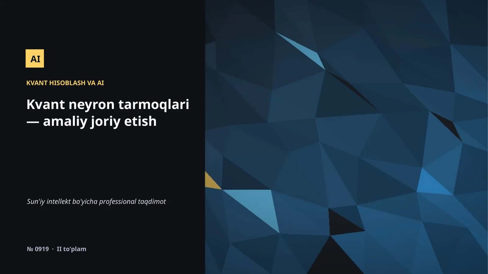 KVANT HISOBLASH VA AI