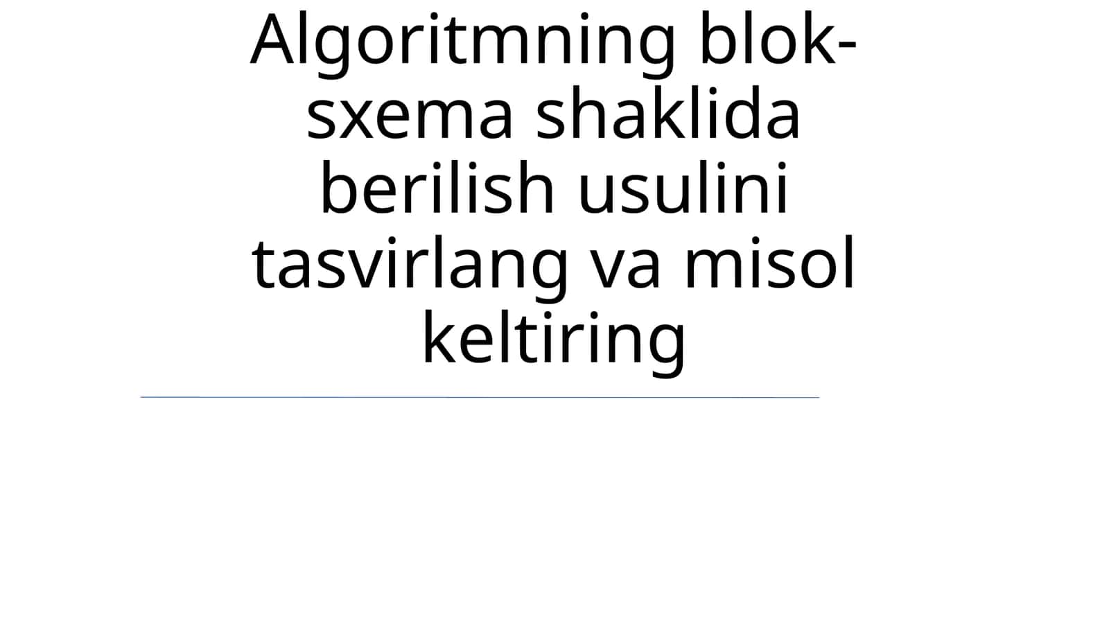 Blok-sxema Tasviri