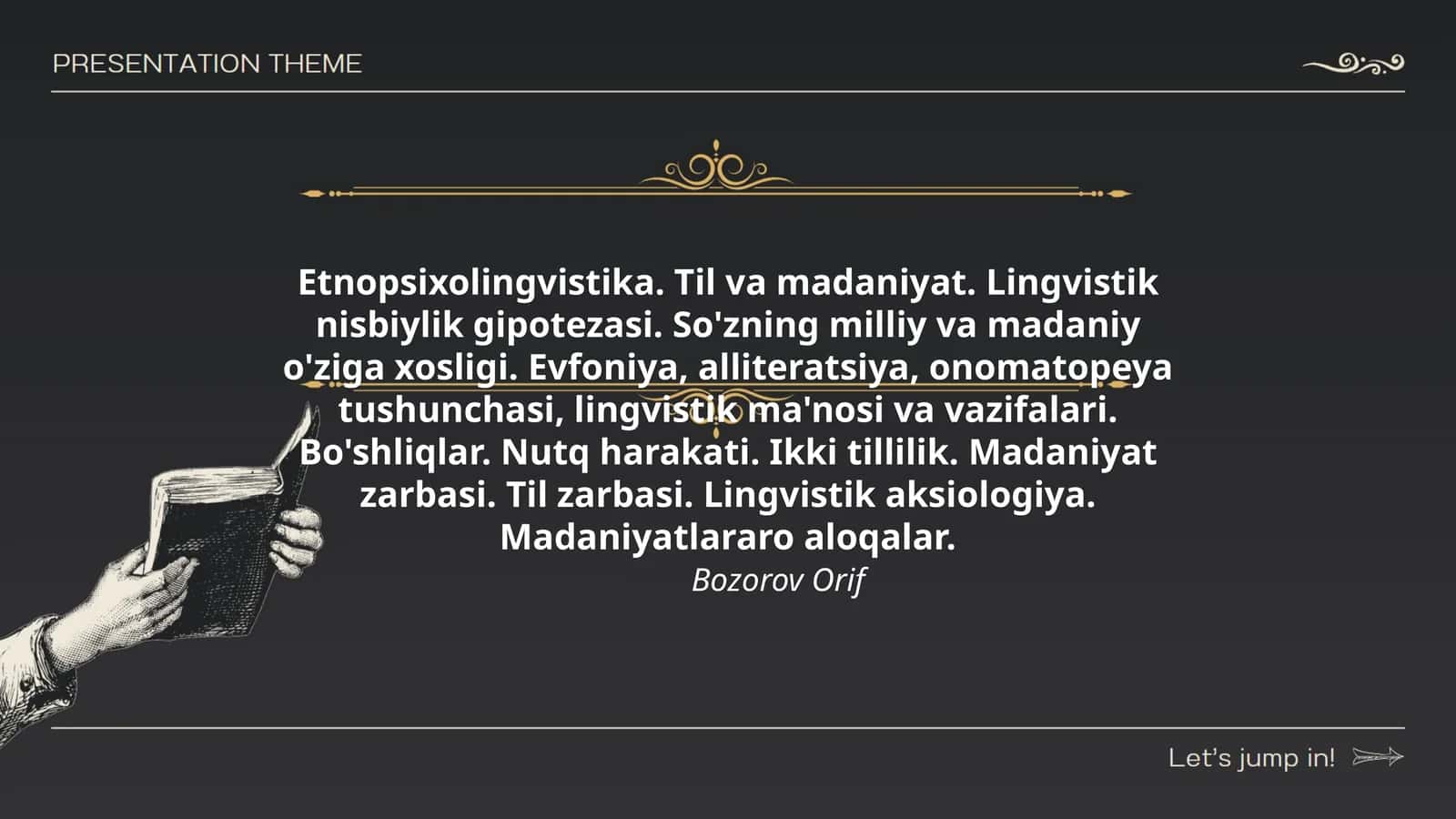 Etnopsixolingvistika. Til va madaniyat