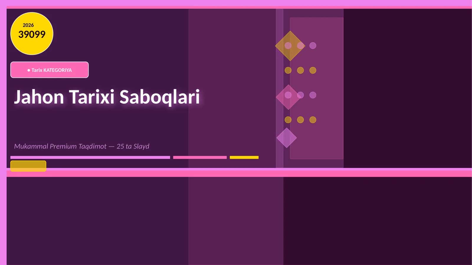 Jahon Tarixi Saboqlari