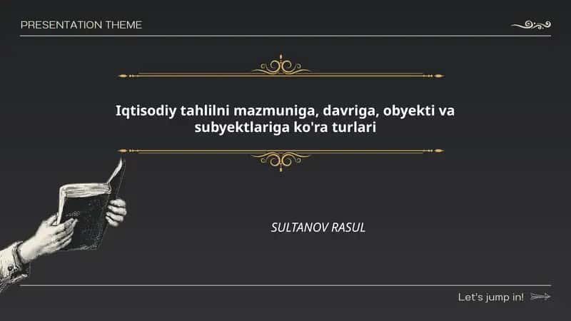 Iqtisodiy-Moliyaviy Tahlil