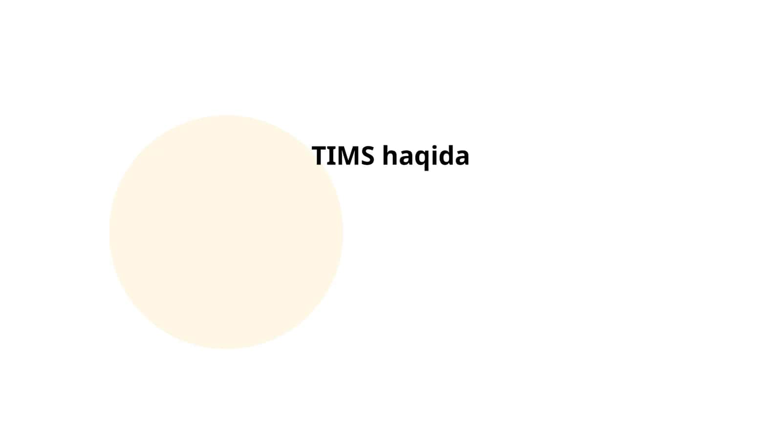 TIMS (Tizimli Integratsiyalashgan Monitoring Sistemi)
