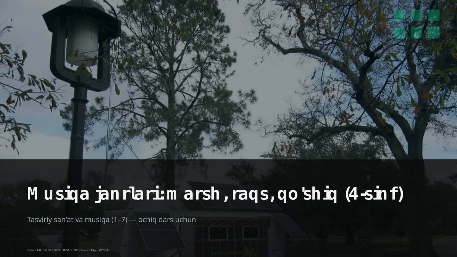 Musiqa janrlari: marsh, raqs, qo'shiq (4-sinf)