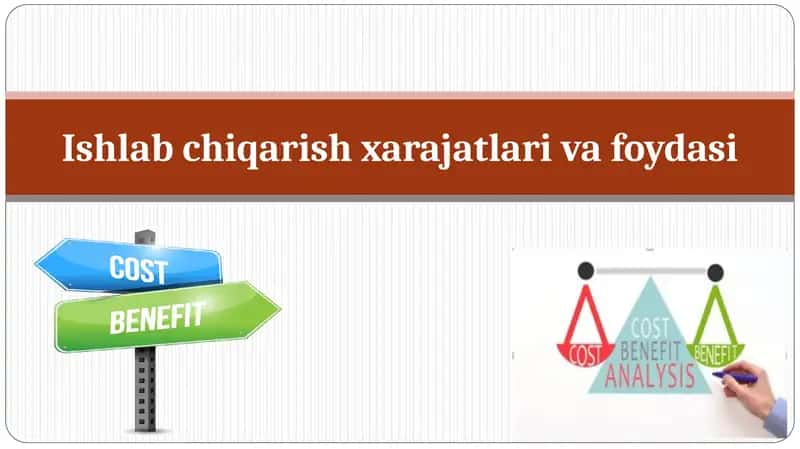 Ishlab chiqarish xarajatlari va foydasi