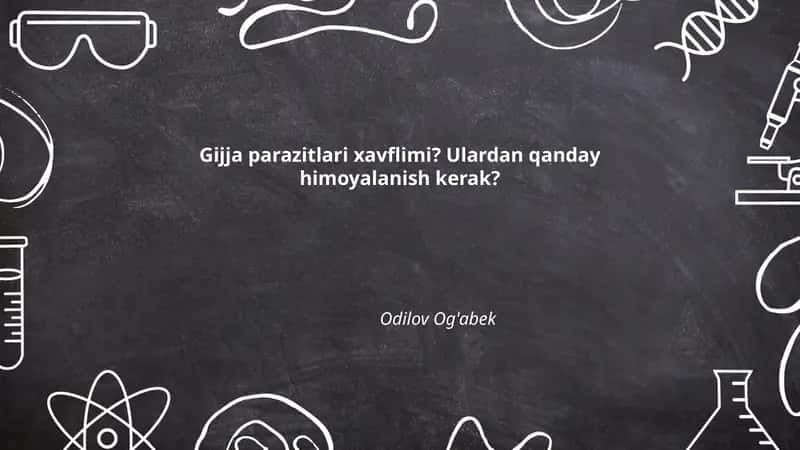 Gijja parazitlari nima?