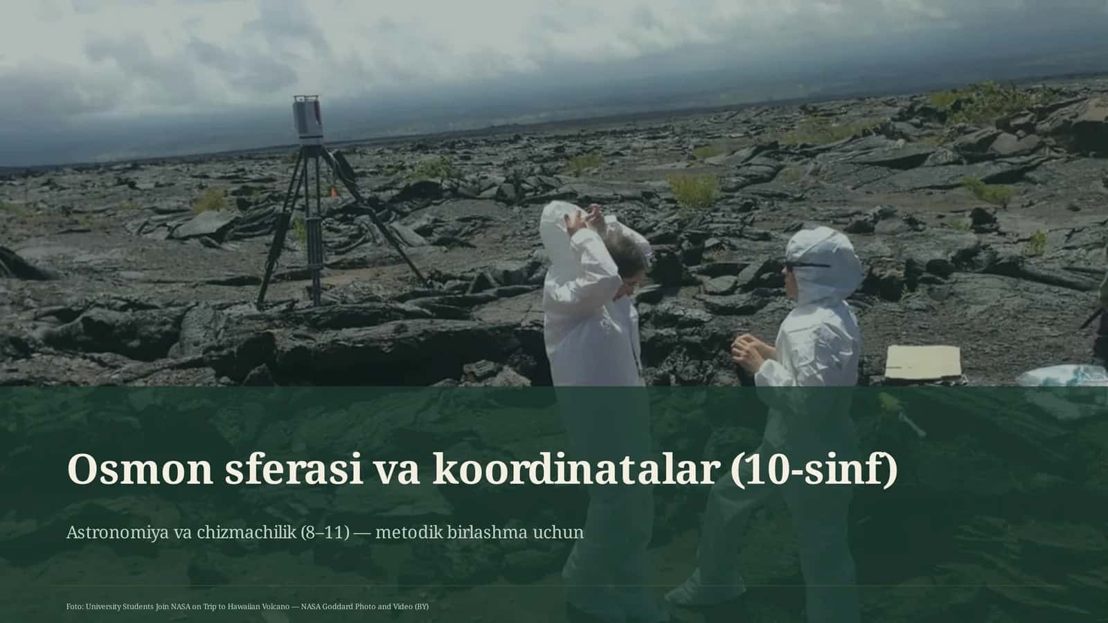 Osmon sferasi va koordinatalar (10-sinf)