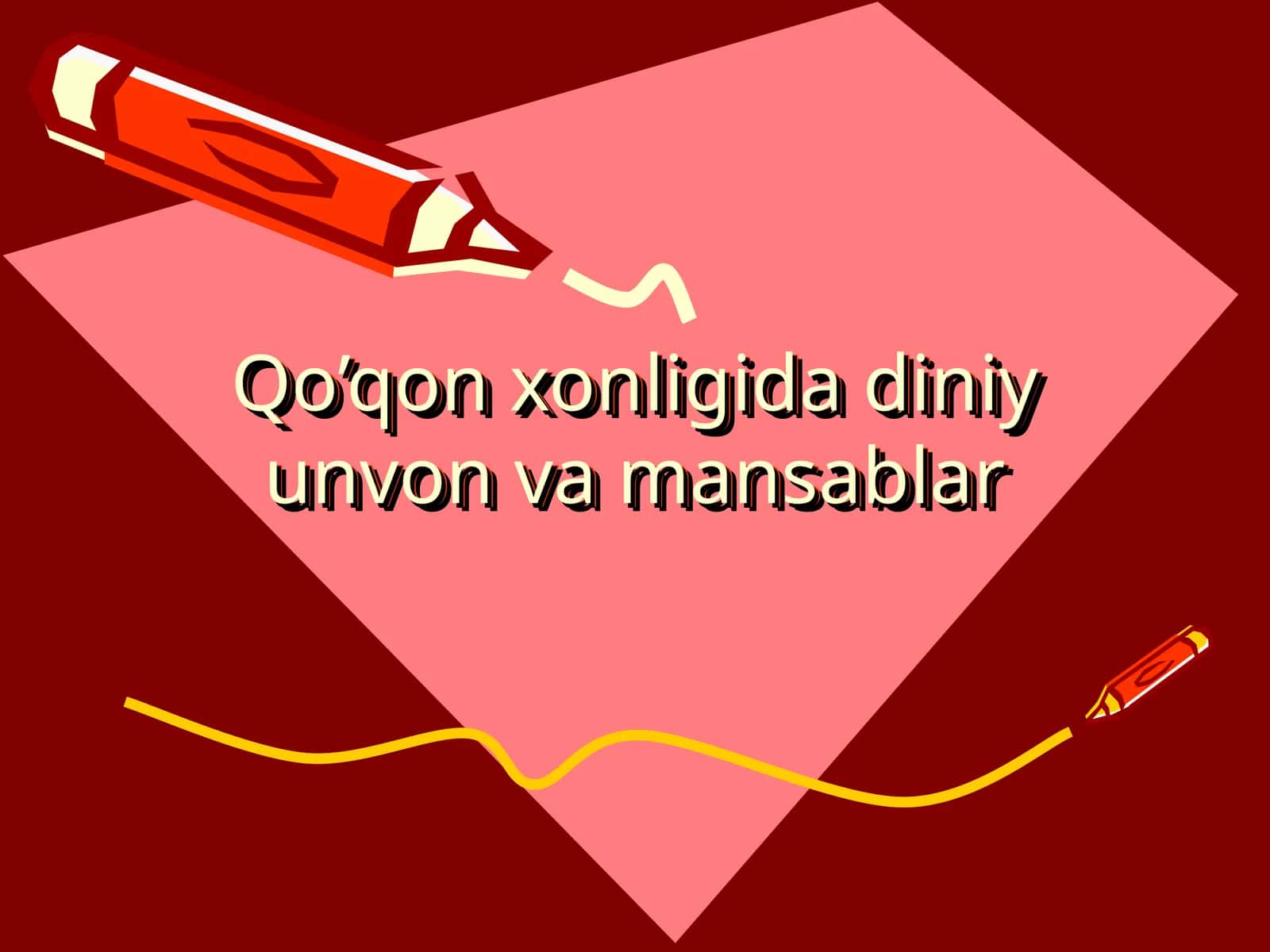 Qo’qon xonligida diniy unvon va mansablar