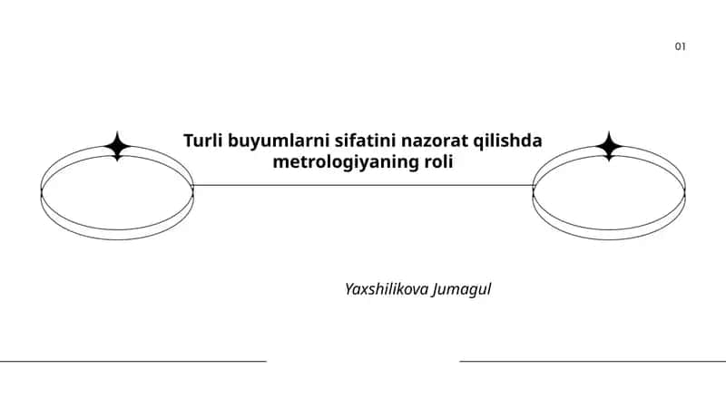 Metrologiya va sifat nazorati