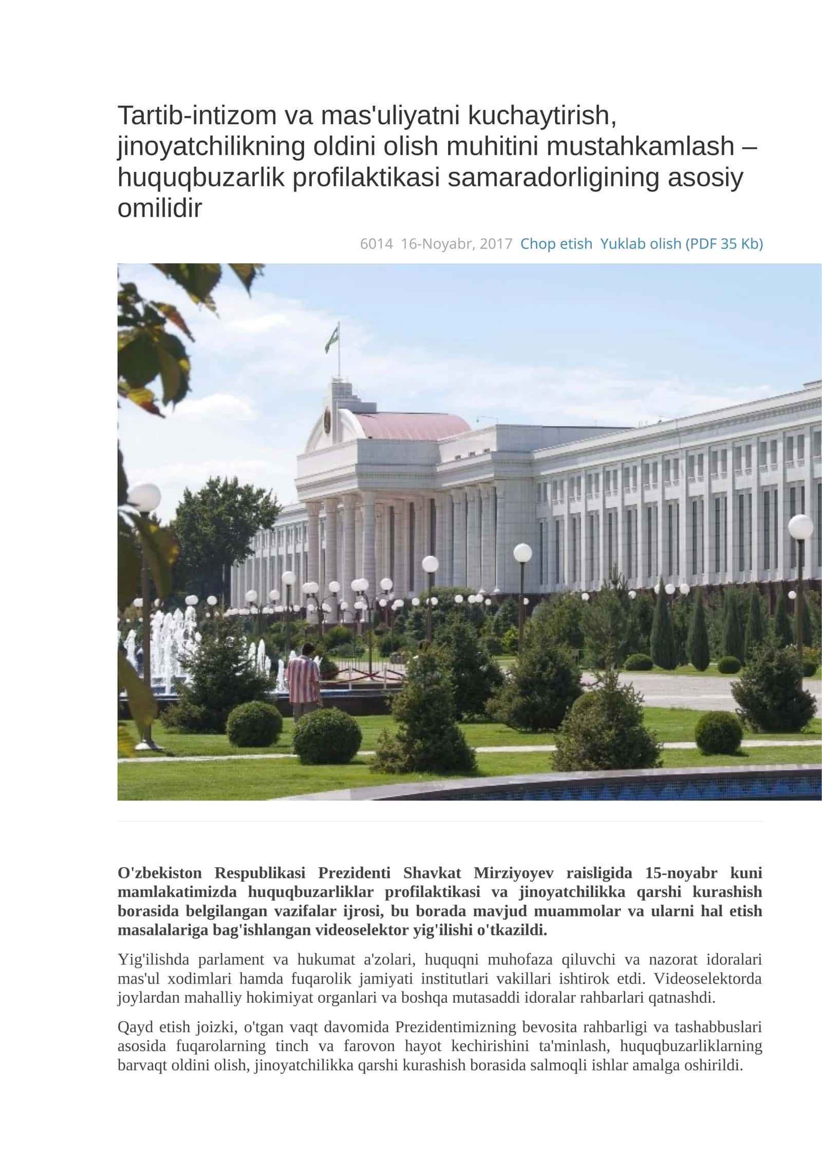 Huquqbuzarliklar profilaktikasi