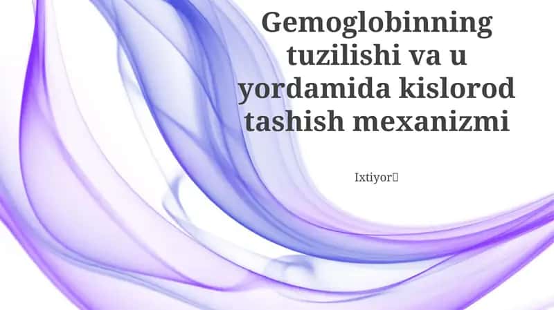 Gemoglobin Tuzilmasi