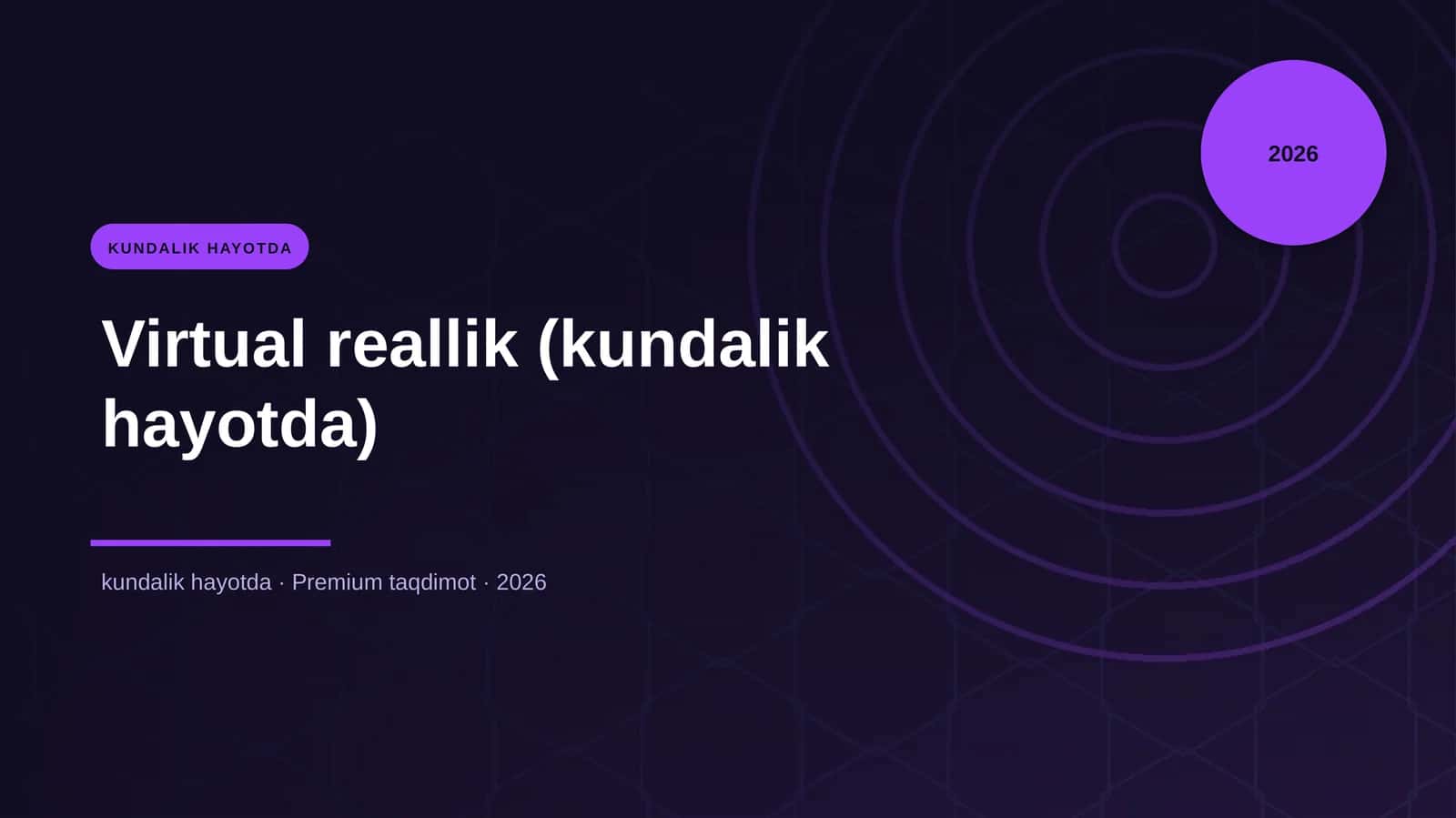 Virtual reallik (kundalik hayotda)
