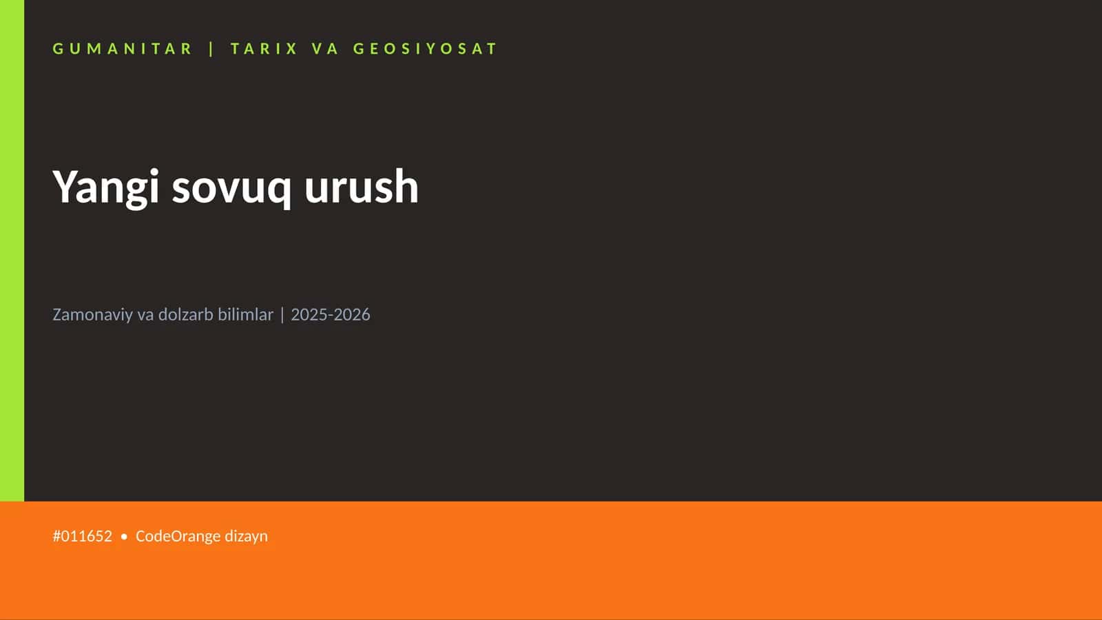 Yangi sovuq urush