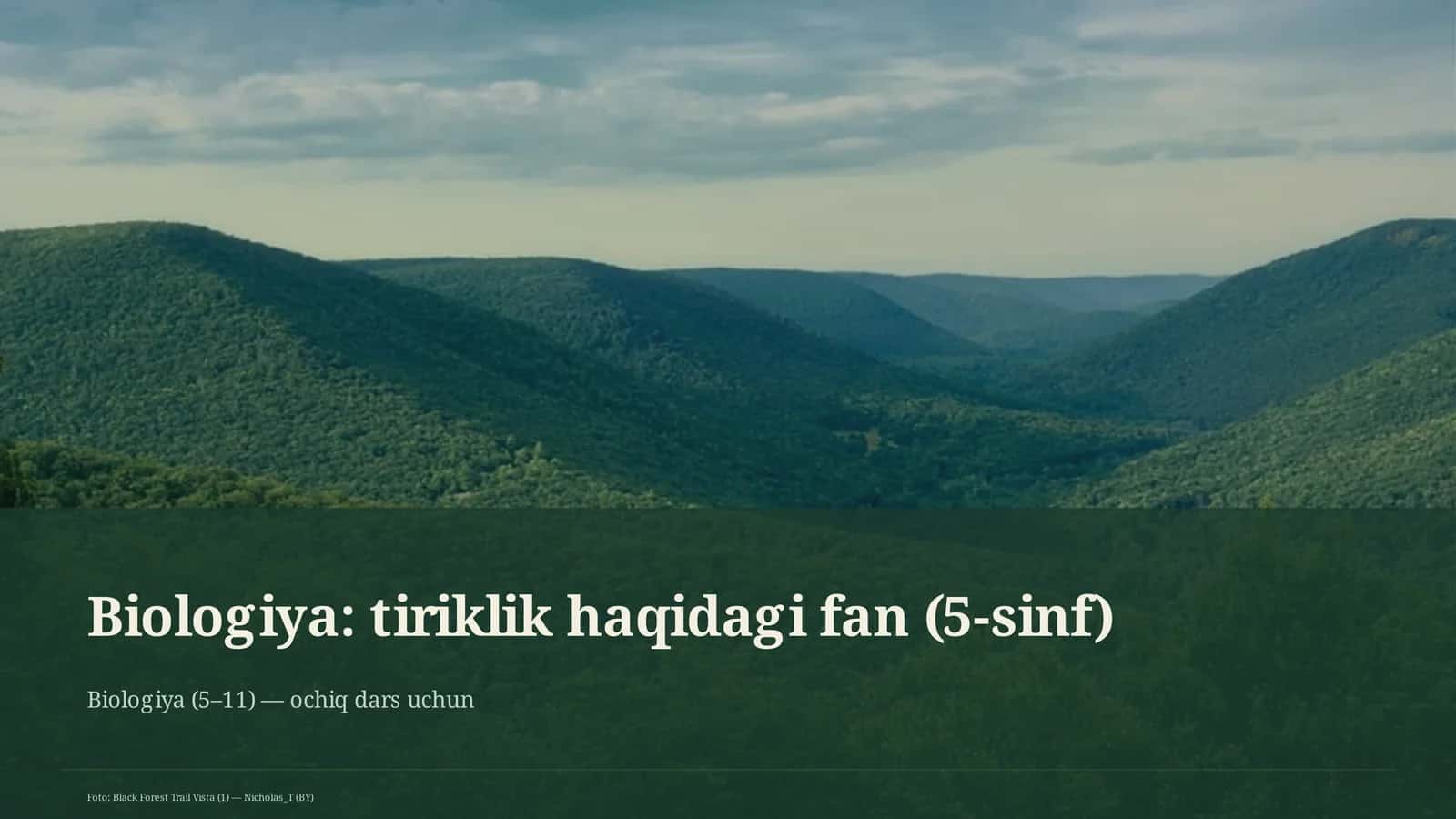 Biologiya: tiriklik haqidagi fan (5-sinf)