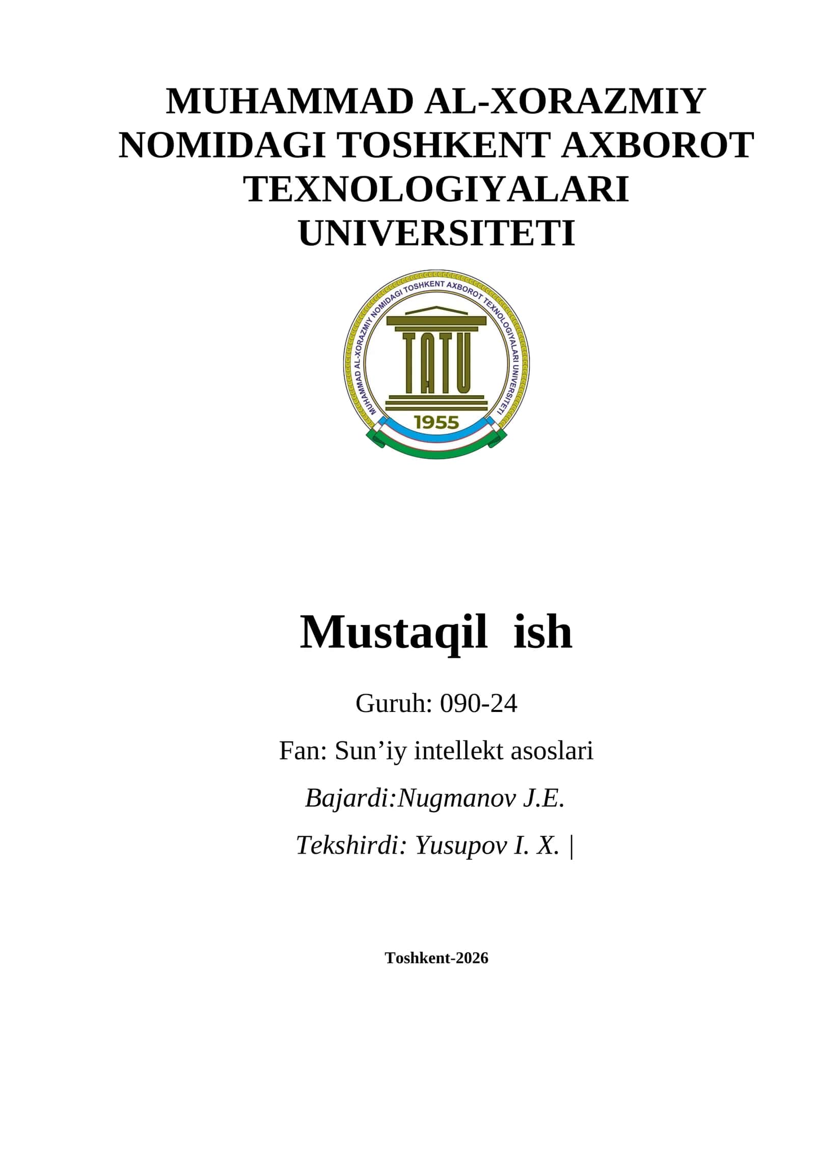 Sun'iy intellekt asosida iqtisodiy va moliyaviy modellash