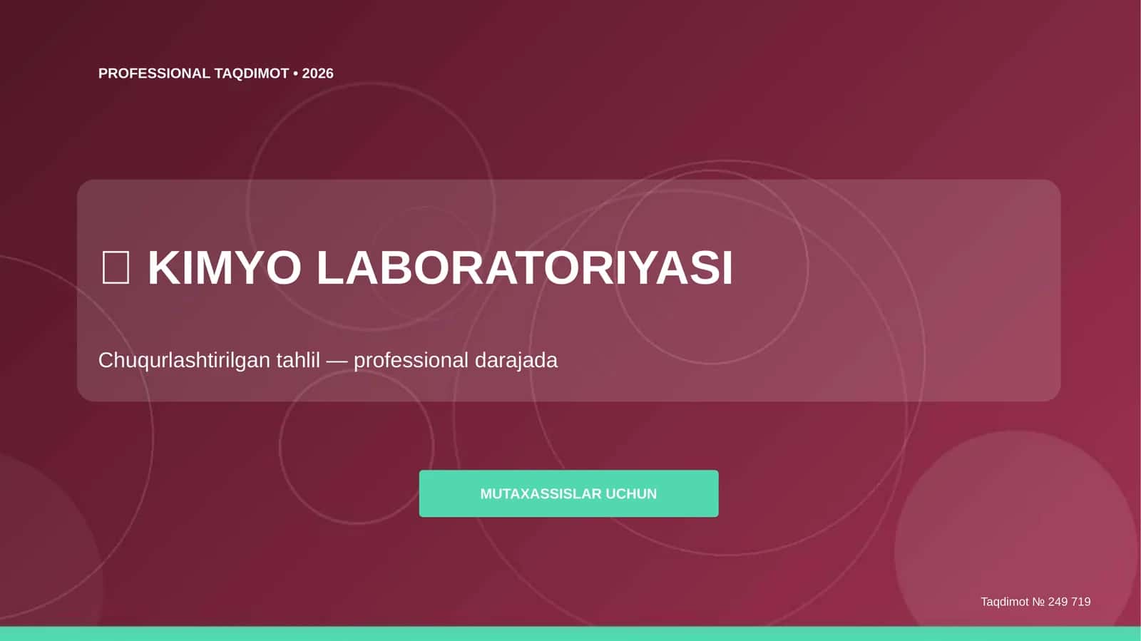 KIMYO LABORATORIYASI