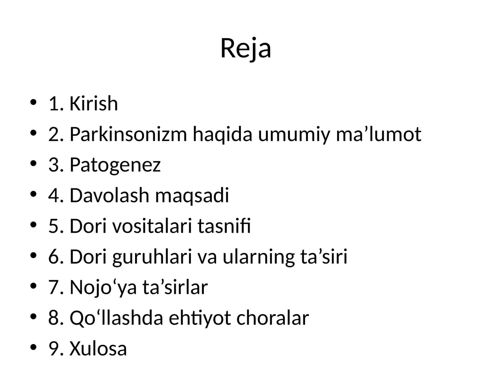 Parkinsonizm