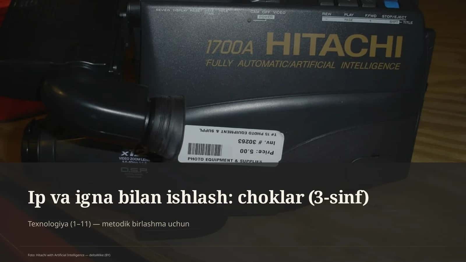 Ip va igna bilan ishlash: choklar (3-sinf)